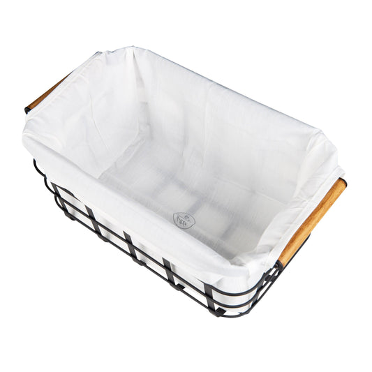 Cotton Liner for Storage Basket with Bamboo Handles (liner only)