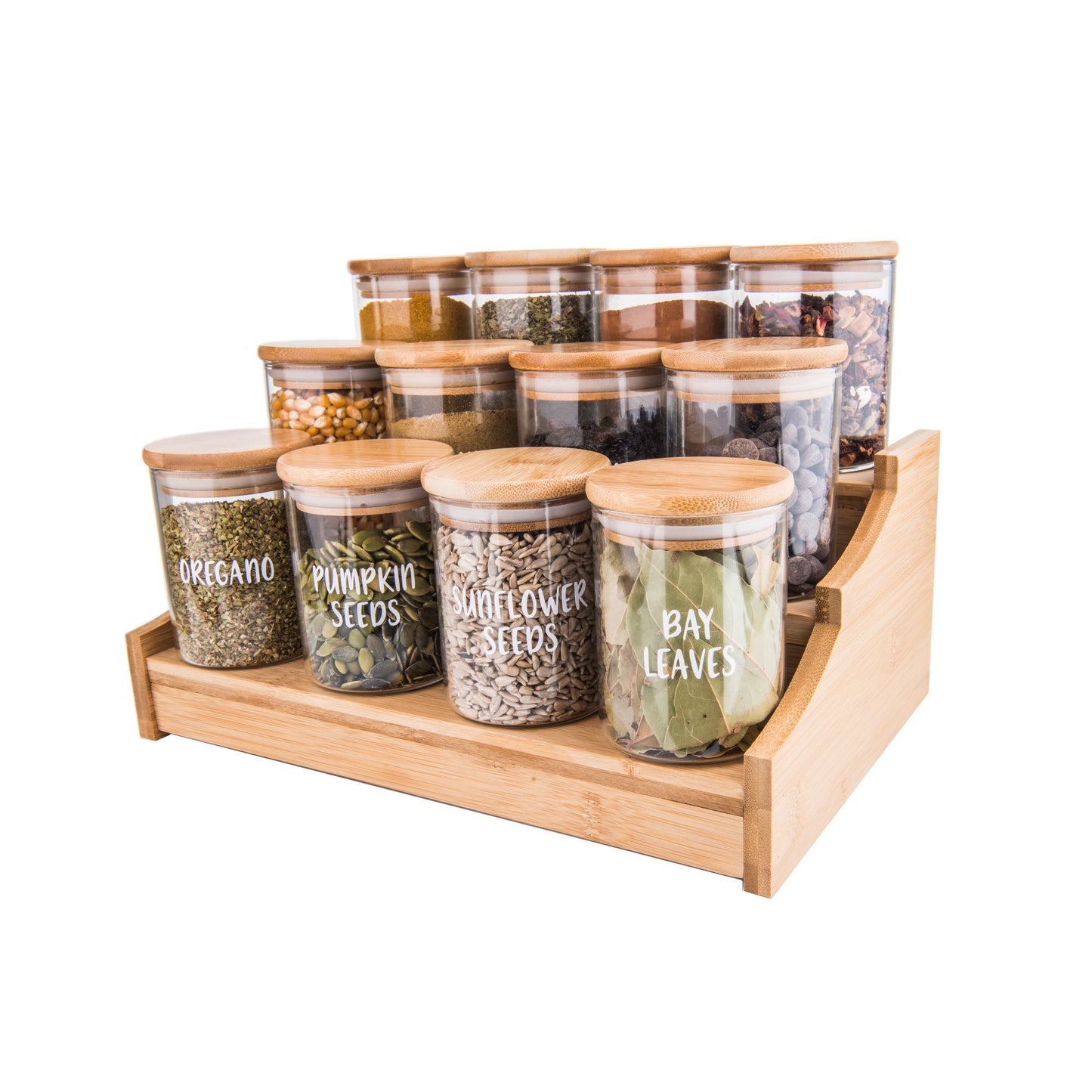 Large Bamboo Herb & Spice Shelf