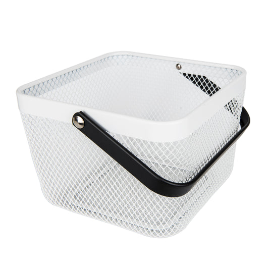 Small Square Storage Basket - White