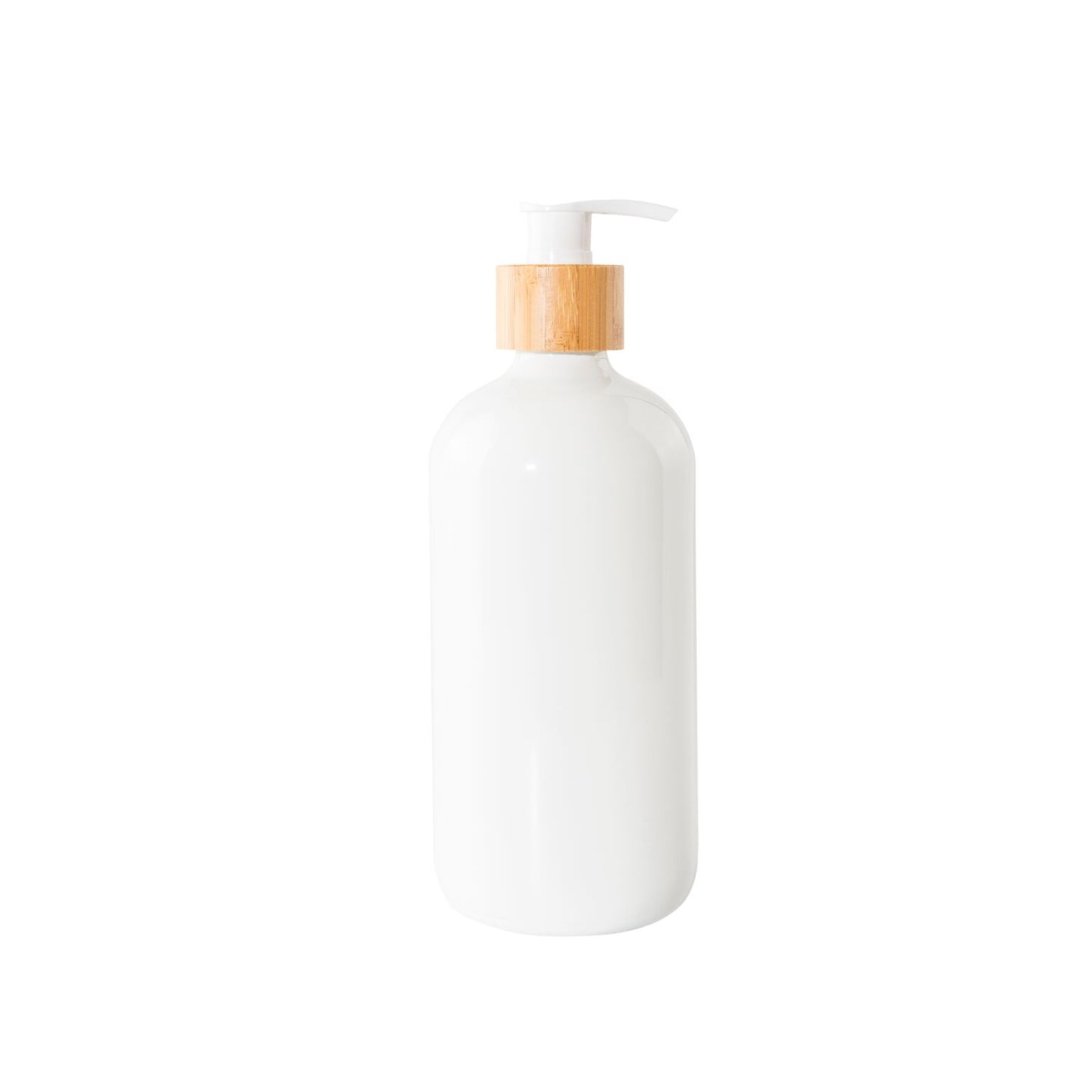 Glass Pump Bottle 500ml - White