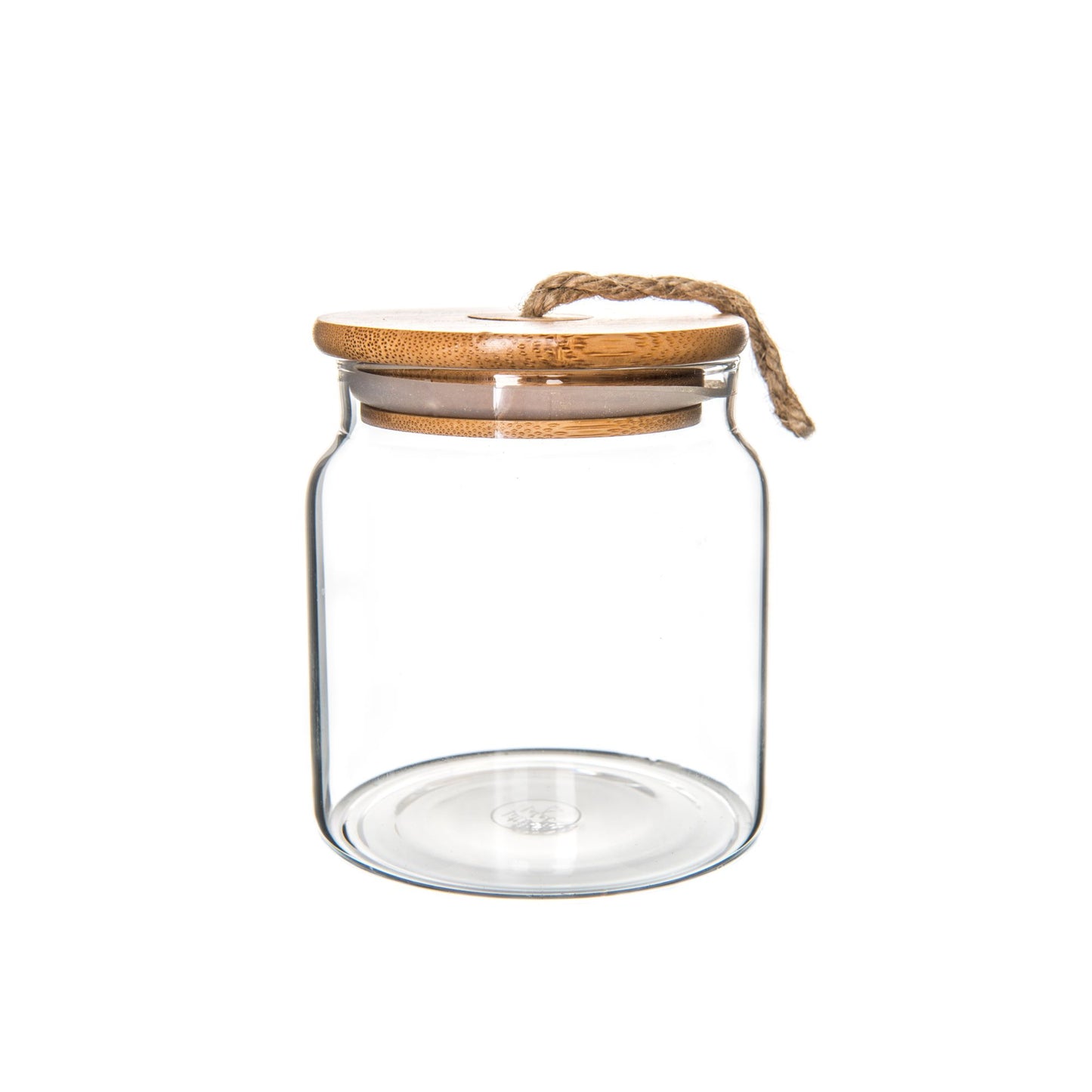 Bamboo & Glass Jar with Twine 500ml